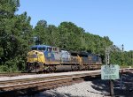 CSX 475 leads train L225's power past the signals at YD
